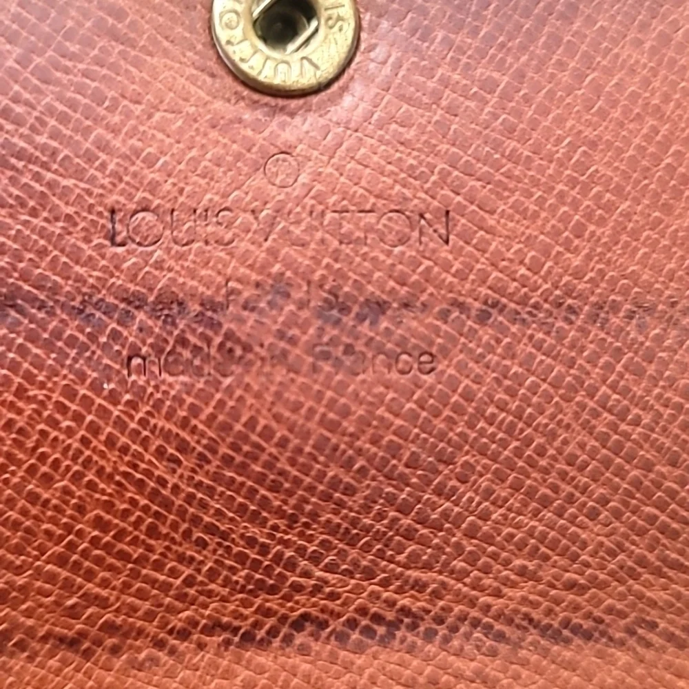 Louis Vuitton Authentic Monogram Brown Credit Card Wallet